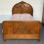 Carved Oak French King Size Bed 
