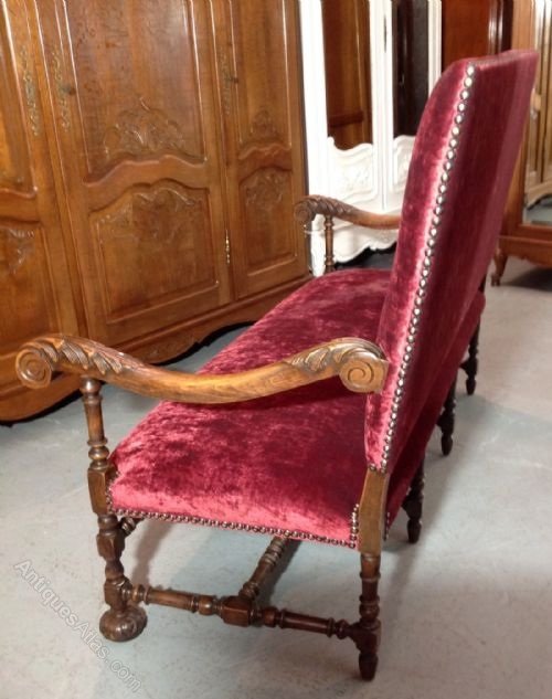 Carved Walnut French Bench Antiques Atlas