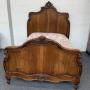 Carved Walnut Kingsize French Bed