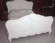 French King Size Painted Bed