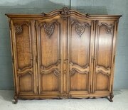 Large 4 Door French Armoire 
