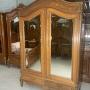 Large Carved Oak French Armoire 