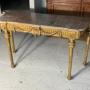 Large gilt French console table 