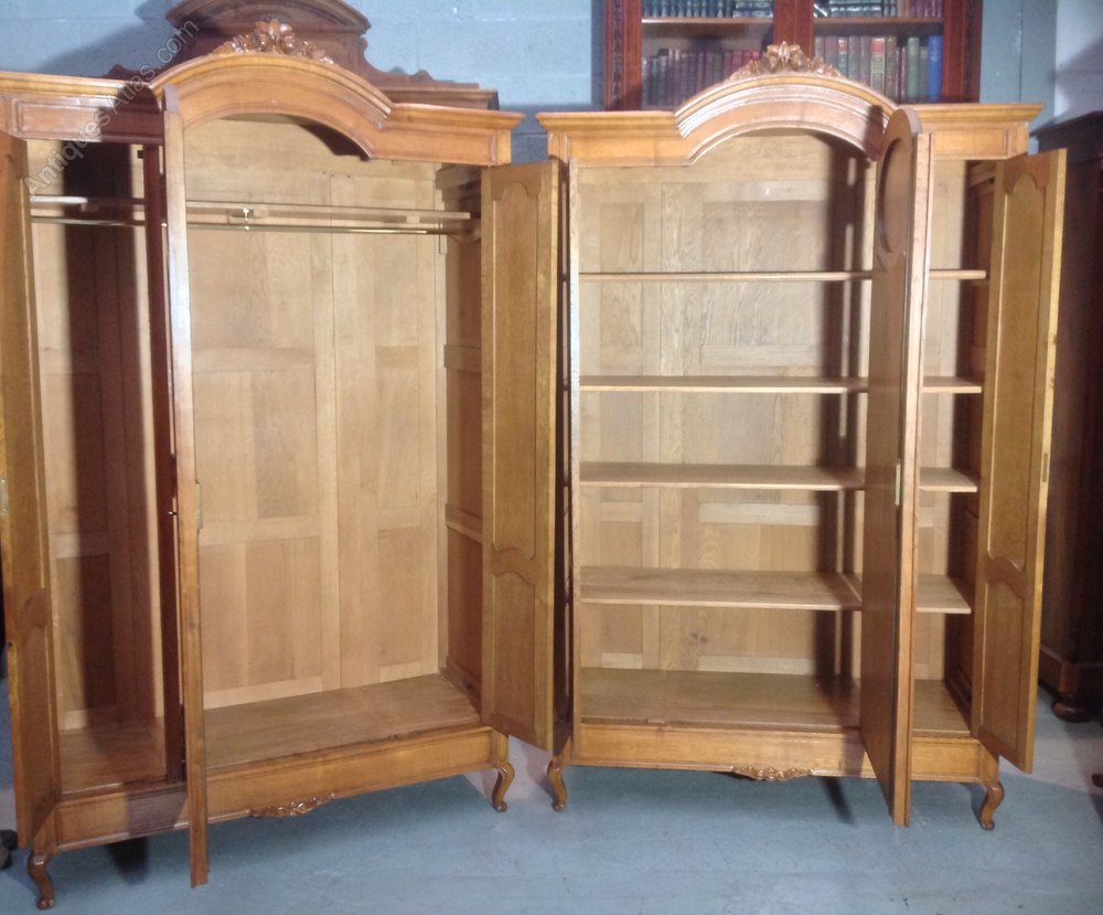Matching Pair Of French Oak Armoires Antiques Atlas
