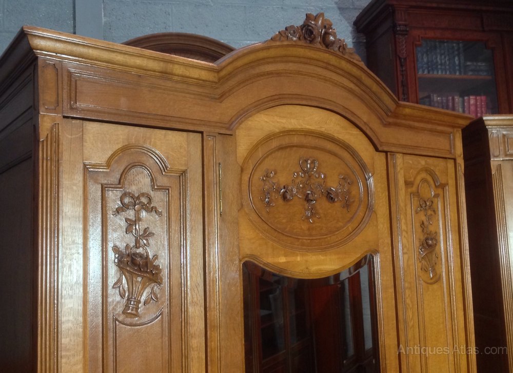 Matching Pair Of French Oak Armoires Antiques Atlas