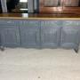 Painted French Carved Oak Sideboard 