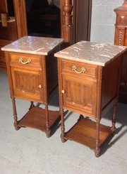 Pair Of French Mahogany Bedside Cabinets