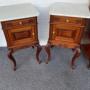 Pair Of French Mahogany Bedside Cabinets 