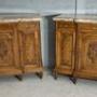 Pair Of Marble Topped French Oak Sideboards 