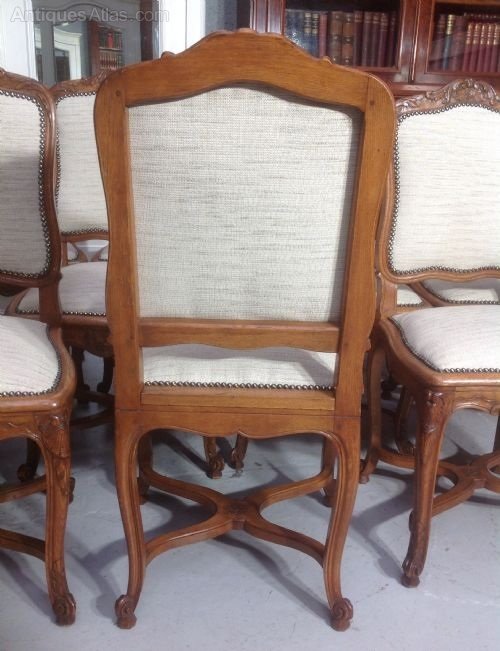Set Of 12 French Oak Chairs Antiques Atlas