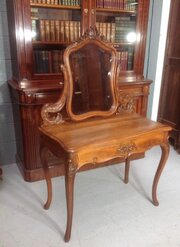 Walnut French Dressing Table