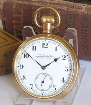 1920s Minerva Stem Winding Pocket Watch