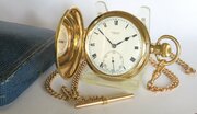 1920s Vertex Full Hunter Pocket Watch And Chain