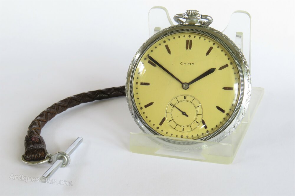 Antiques Atlas 1930s Art Deco Cyma Pocket Watch as170a11808
