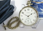 1930s Cortebert Pocket Watch And Chain