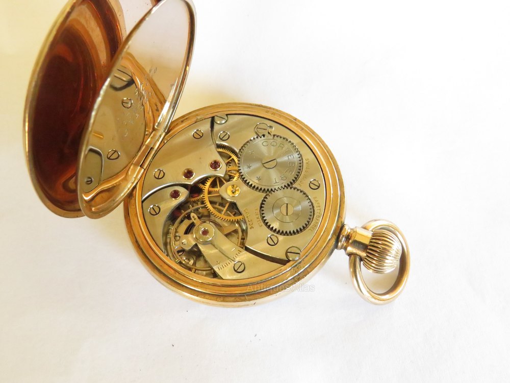 Antiques Atlas - 1930s Cortebert Pocket Watch as170a6442
