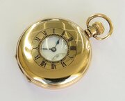 1930s Craftsman Half Hunter Pocket Watch, Cyma