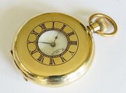 1930s Cyma Dreadnort Half Hunter Pocket Watch