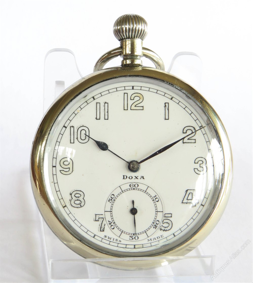 Antiques Atlas 1930s Doxa Pocket Watch