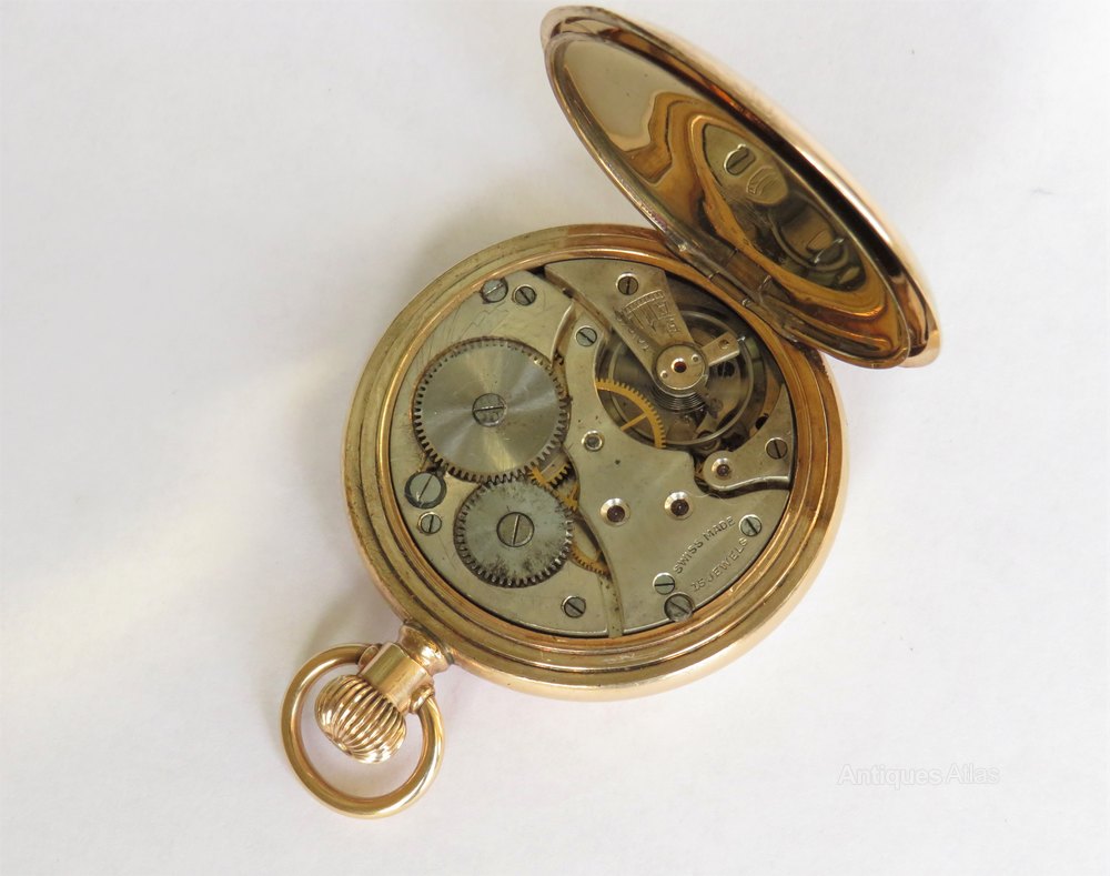 Antiques Atlas 1930s Lanco Full Hunter Pocket Watch By Langendorf