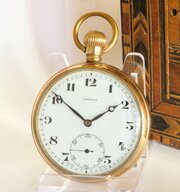 1930s Pinnacle Stem Winding Pocket Watch