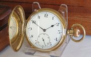 1930s Stauffer  Co full hunter pocket watch