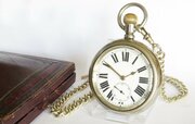 1930s The General Lever Pocket Watch And Chain