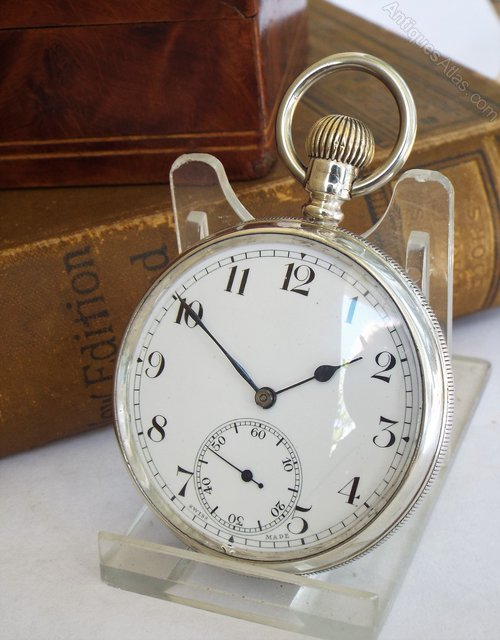 Antiques Atlas 1940s Astoria Silver Pocket Watch By Cyma as170a5766