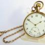 1940s Swiss pocket watch and chain