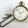 1940s gun metal pocket watch by Rotherham & Sons