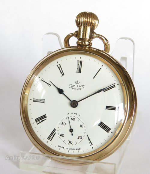 Antiques Atlas 1950s Smiths De Luxe Pocket Watch, Made In England