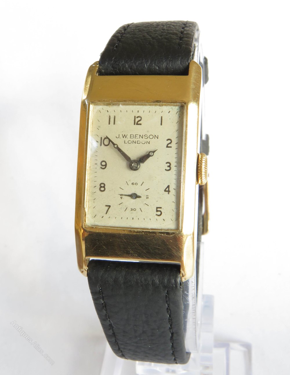 Antiques Atlas 9ct Gold Cyma Wrist Watch For J W Benson, 1947