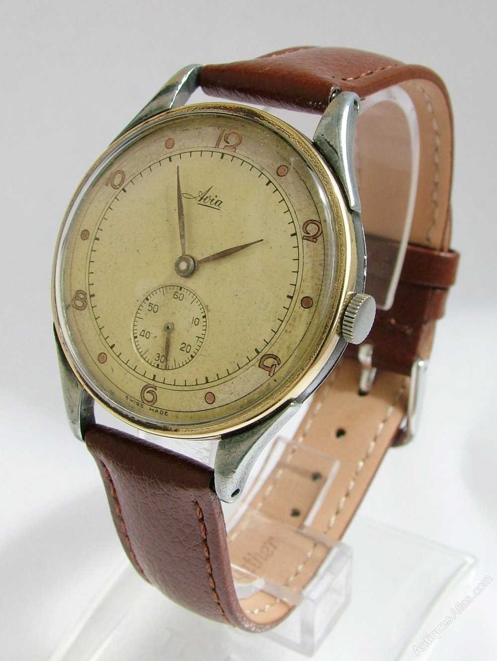 Antiques Atlas A 1940s Gents Good Sized Avia Wrist Watch