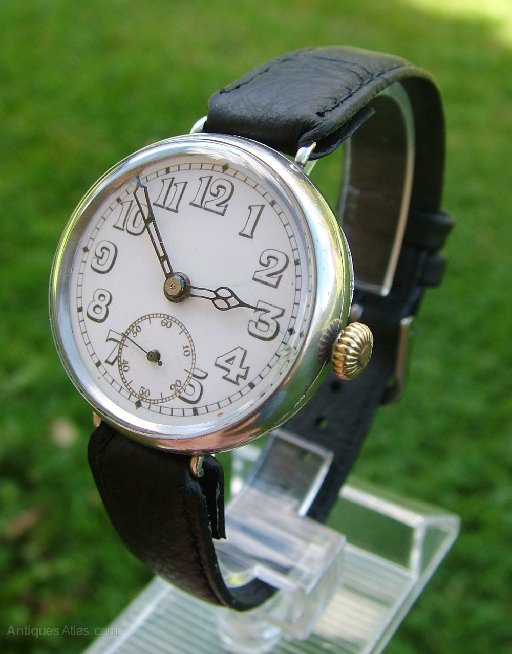 Antiques Atlas - A Gents 1914 WW1 Silver Trench Watch as170a3447