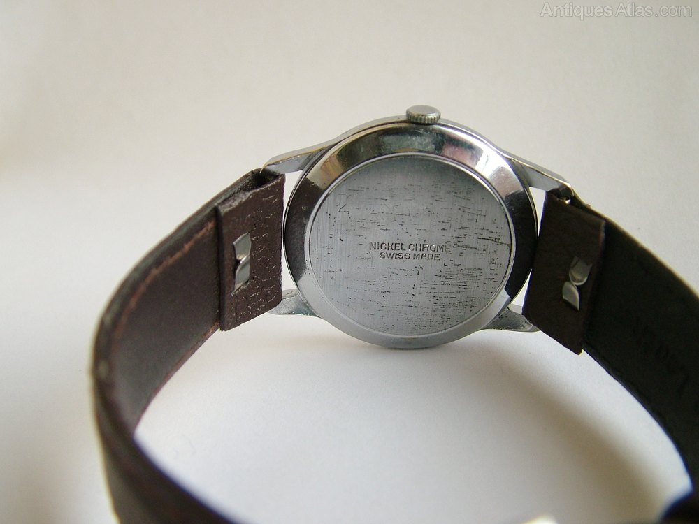 Antiques Atlas - A Gents 1950s Lancyl Wrist Watch From Langendorf