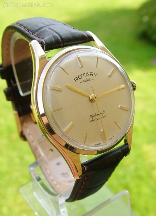 9 carat gold rotary mens watch clearance