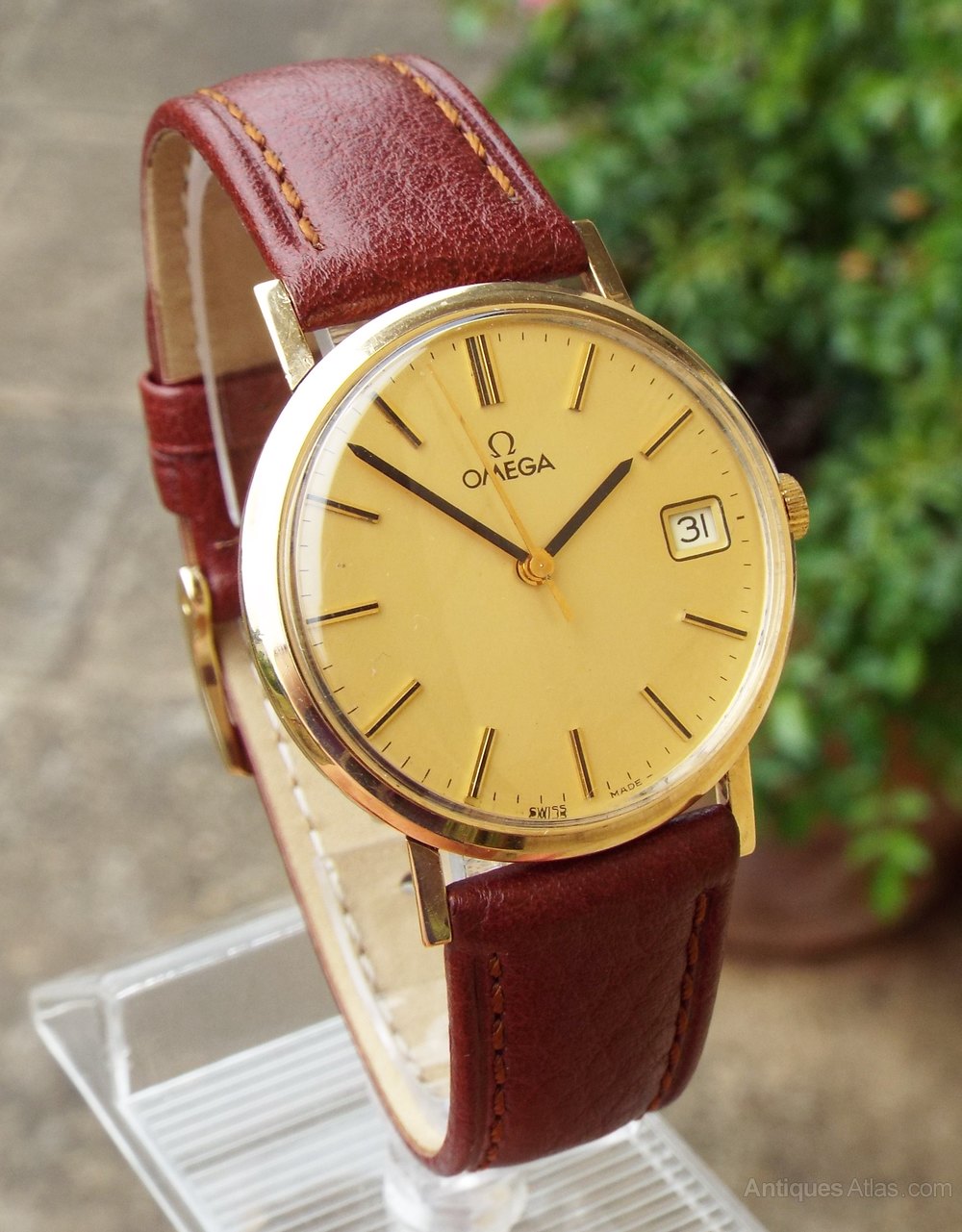 Antiques Atlas A Gents 9 Carat Gold Omega Wrist Watch