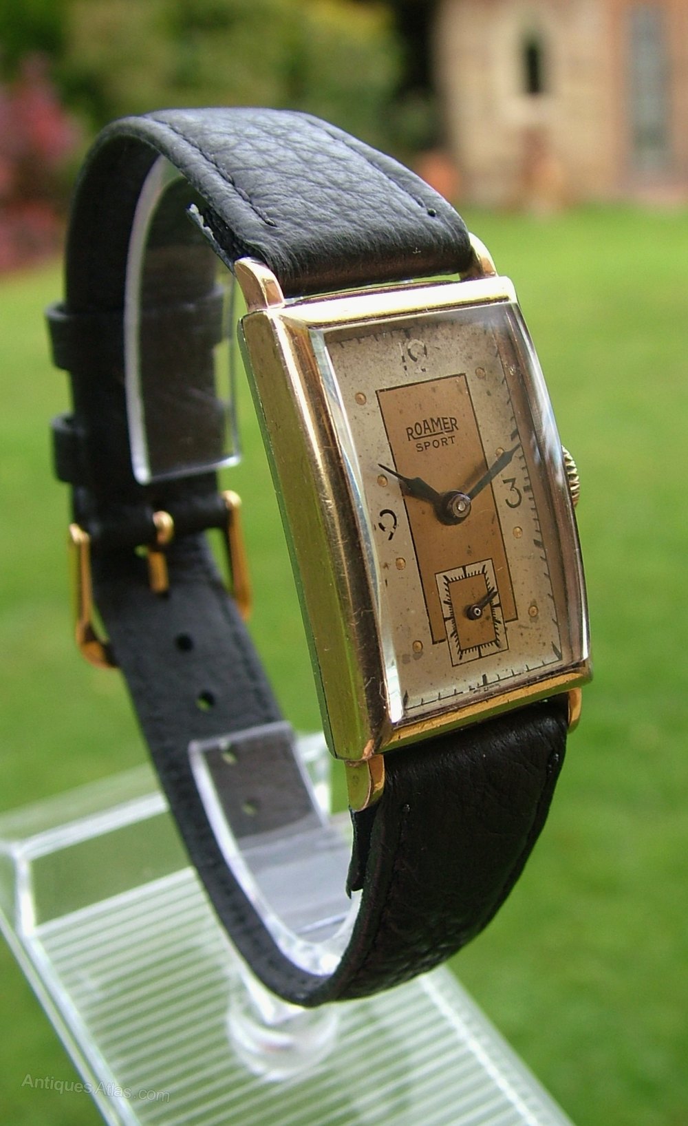 Antiques Atlas - A Vintage 1940s Art Deco Roamer Sport Wrist Watch