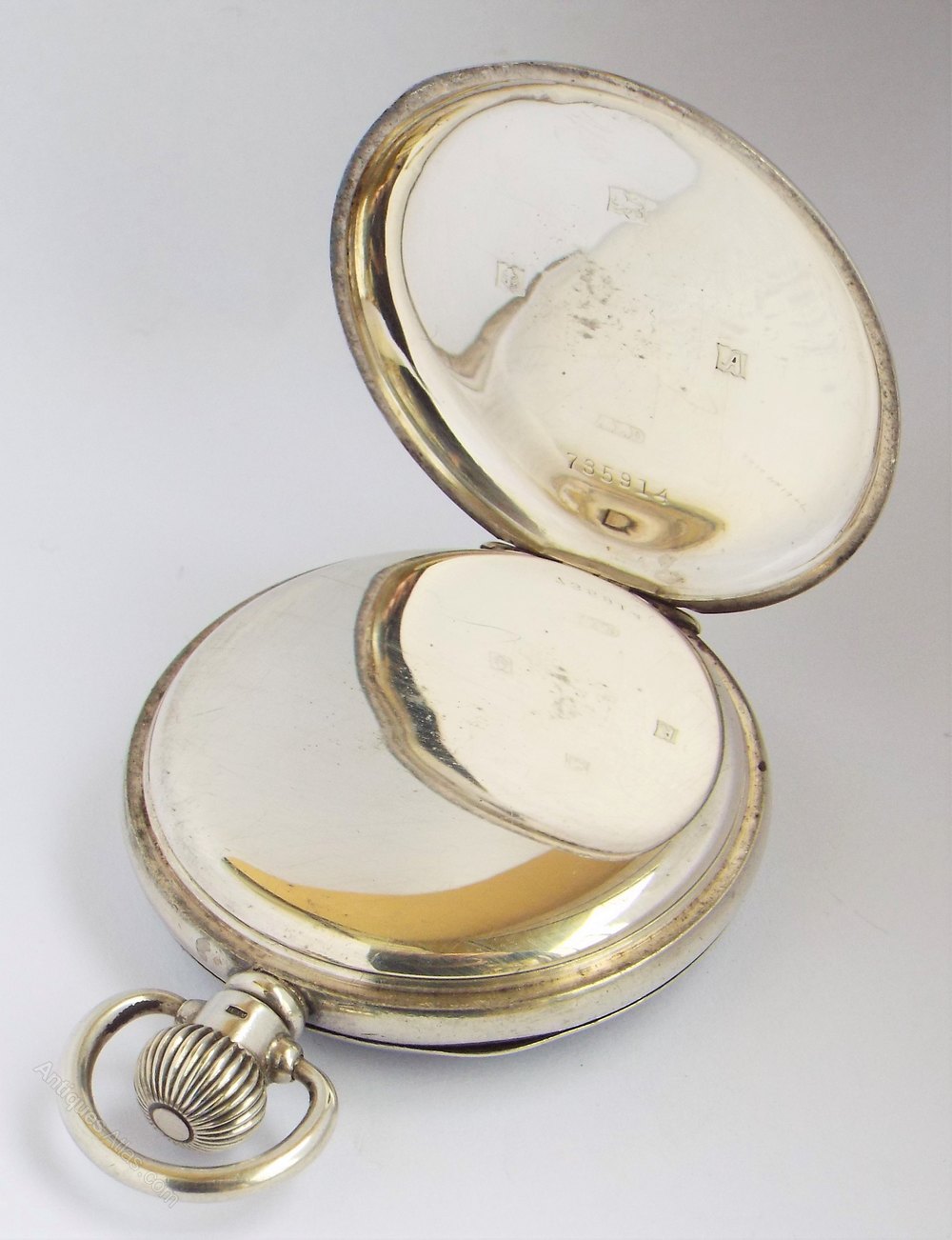 Antiques Atlas A Vintage 1950 Globe Watch Co Silver Pocket Watch