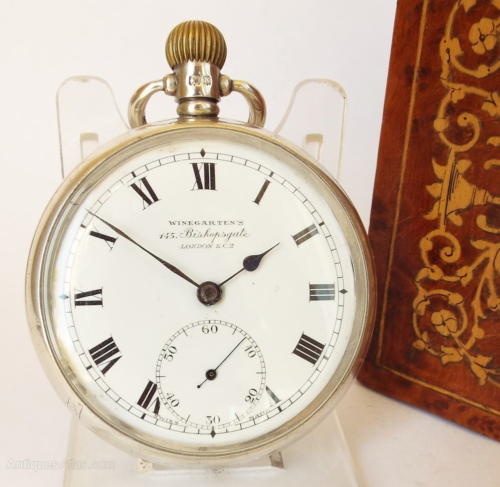 Antiques Atlas - A Vintage Silver 1935 Cortebert Pocket Watch