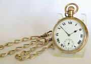 Antique 1920s Swiss Pocket Watch And Chain