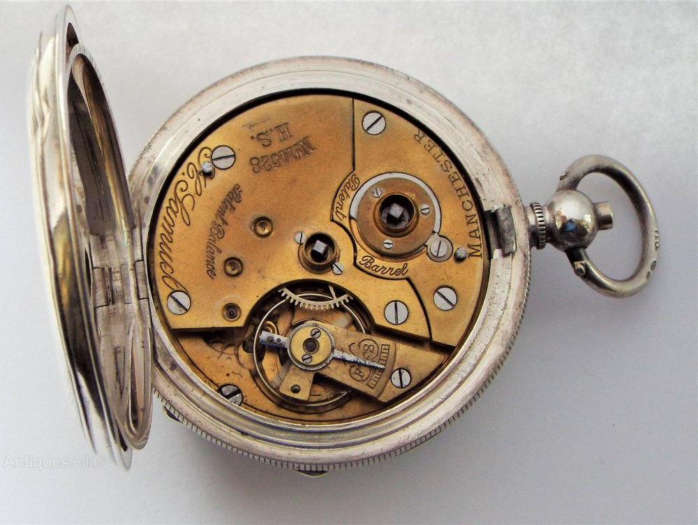Antique 1924 Silver H Samuel Pocket 