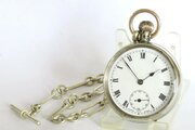 Antique Lanco Pocket Watch And Chain