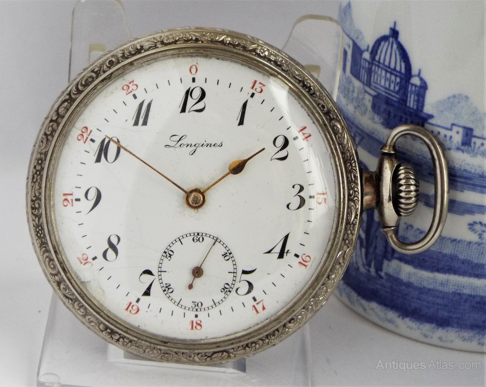 Antiques Atlas Antique Longines Pocket Watch, 1919.