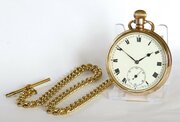 Antique Minerva Pocket Watch With Chain