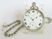 Antique Neva ‘Wanderer’ Pocket Watch And Chain