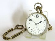 Antique Octava 8-day Pocket Watch And Chain