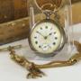 Antique Omega fob watch and chain, c1910