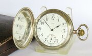 Antique Omega Silver Full Hunter Pocket Watch