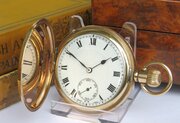 Antique Swiss Full Hunter Pocket Watch